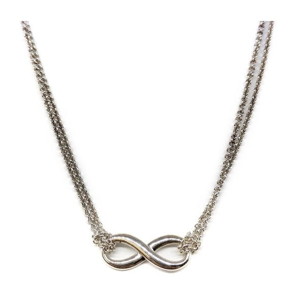 Tiffany and Necklace Double Chain Infinity Silver 925 2716781